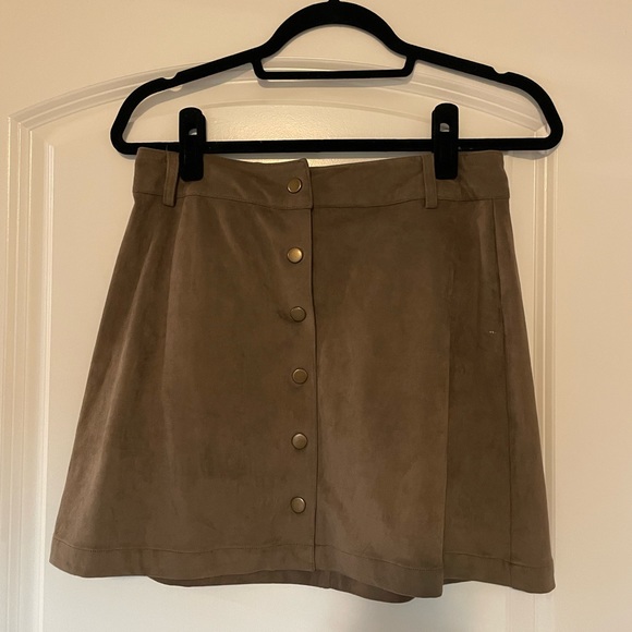 Marine Layer Dresses & Skirts - Brown suede mini skirt - Marine Layer